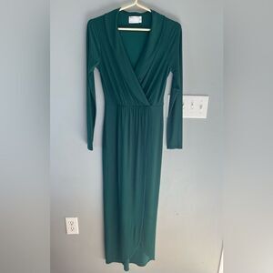 ASOS Design Green Long Sleeved Dress - size US 6